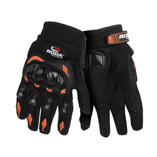 Guantes Touch Talla XL Negro/Naranja RODA
