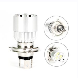 FOCO LED PARKER PARA FARO H4 CUERPO PLATA LUZ BLANCA 3LEDS 5 W 12~85V
