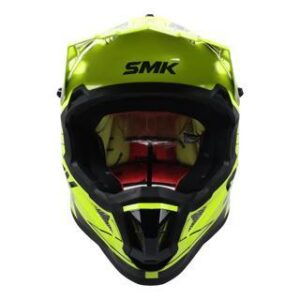 CASCO CROSS SMK AMARILLO/NEGRO CERTIFICADO DOT.